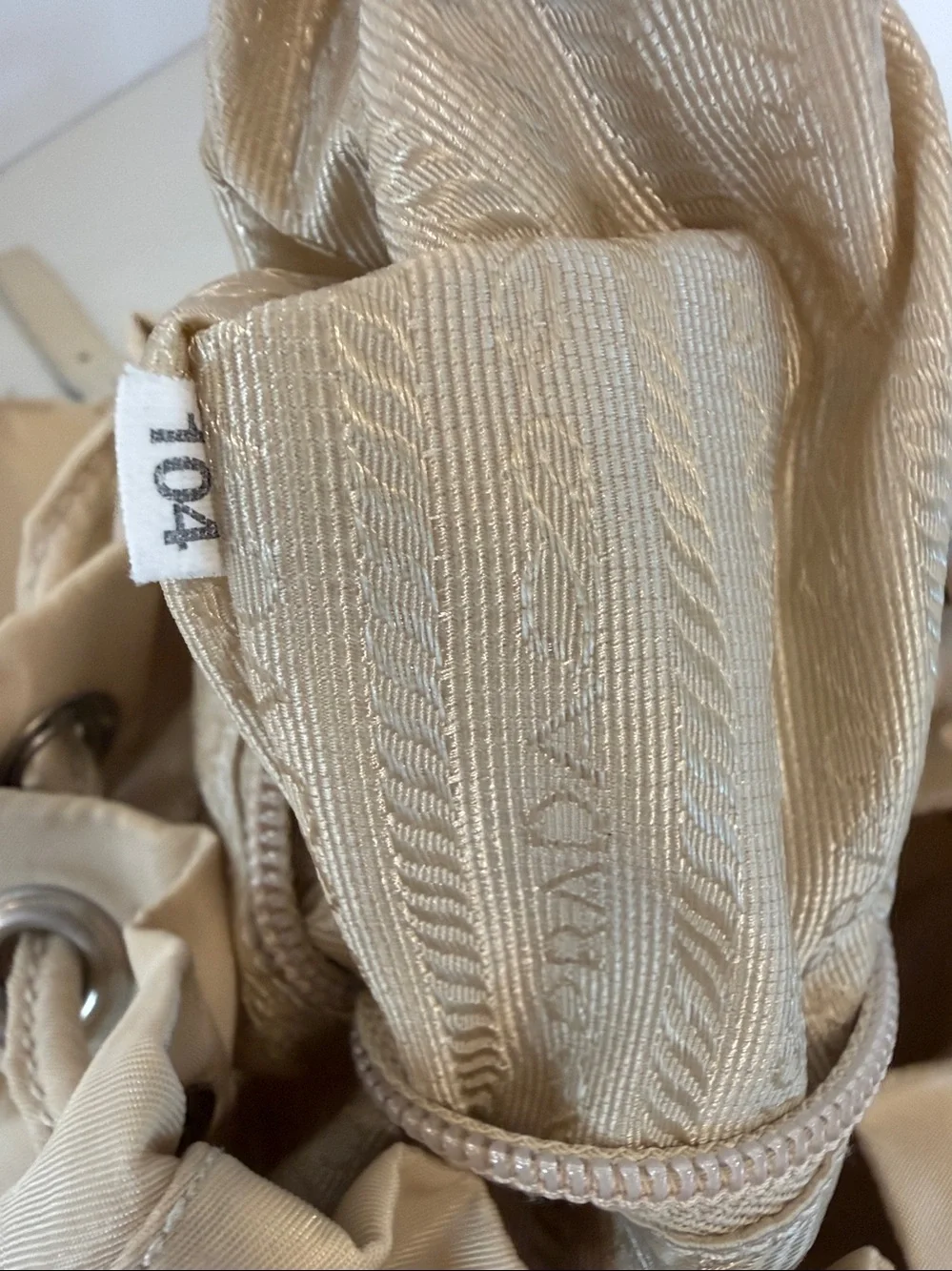 Prada Beige Backpack